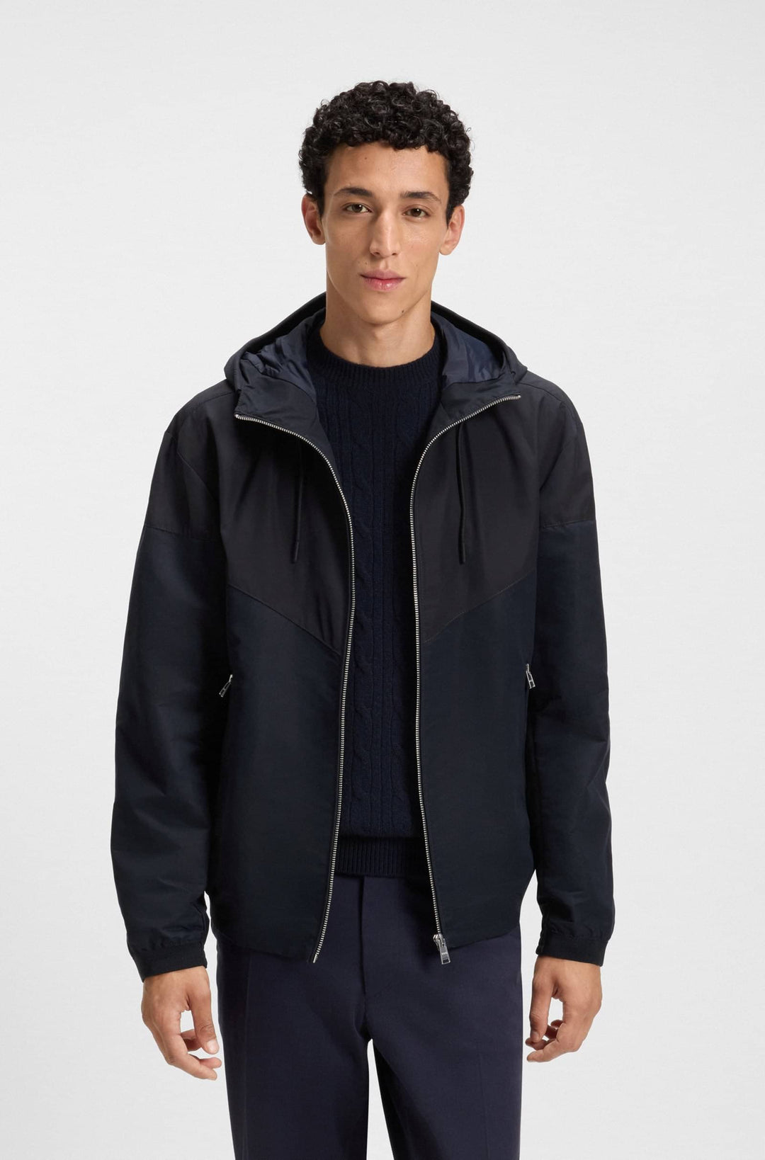 BOSS Casual Jackets Regular Fit - H-CIRENO4 50544135- Concorde Fashion#color_navy-404