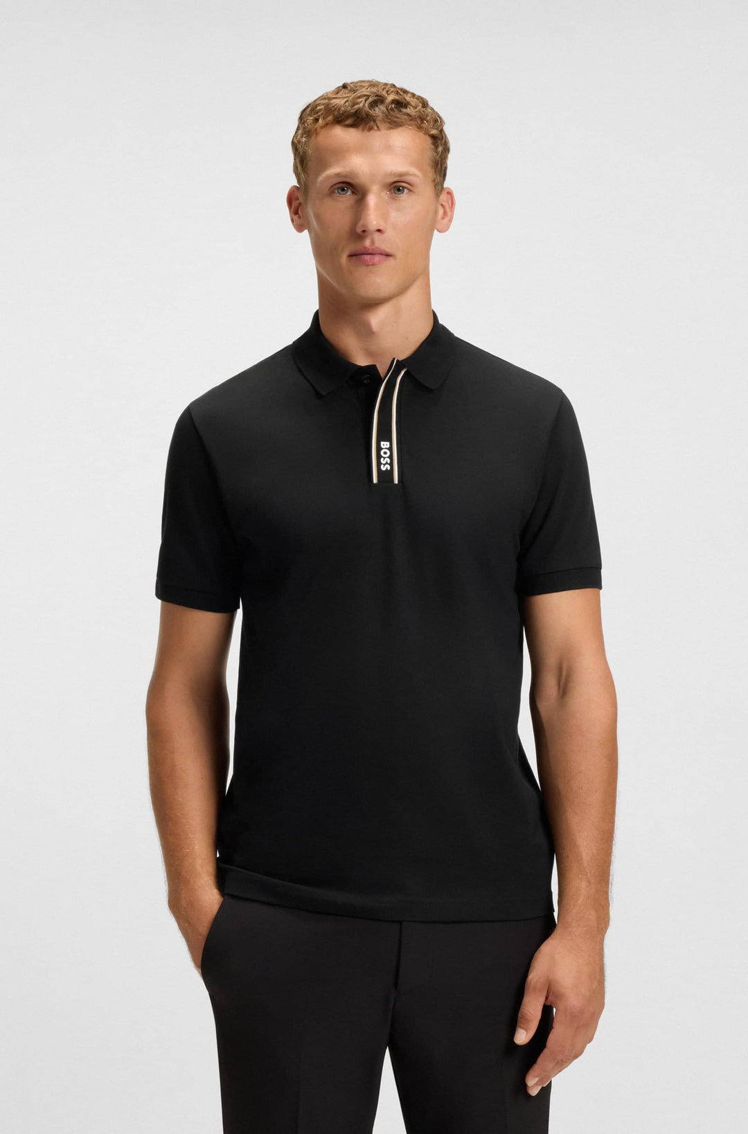 BOSS Polos Regular Fit - PL_PADDY GOC 50549362- Concorde Fashion#color_black-001