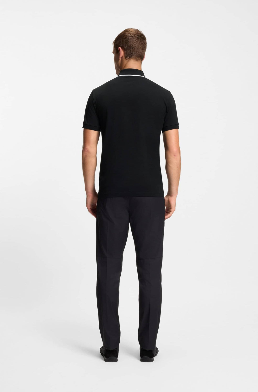 BOSS Polos Slim Fit - PHILIX GOC 50555698- Concorde Fashion#color_black-001