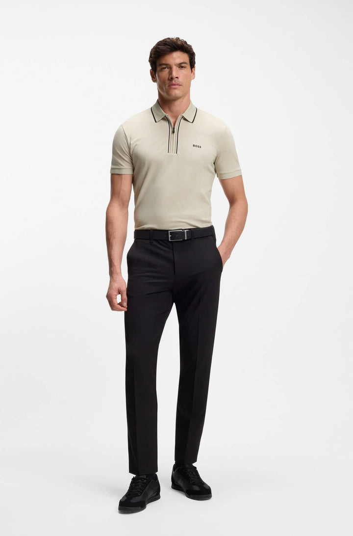BOSS Polos Slim Fit - PHILIX GOC 50555698- Concorde Fashion#color_beige-273