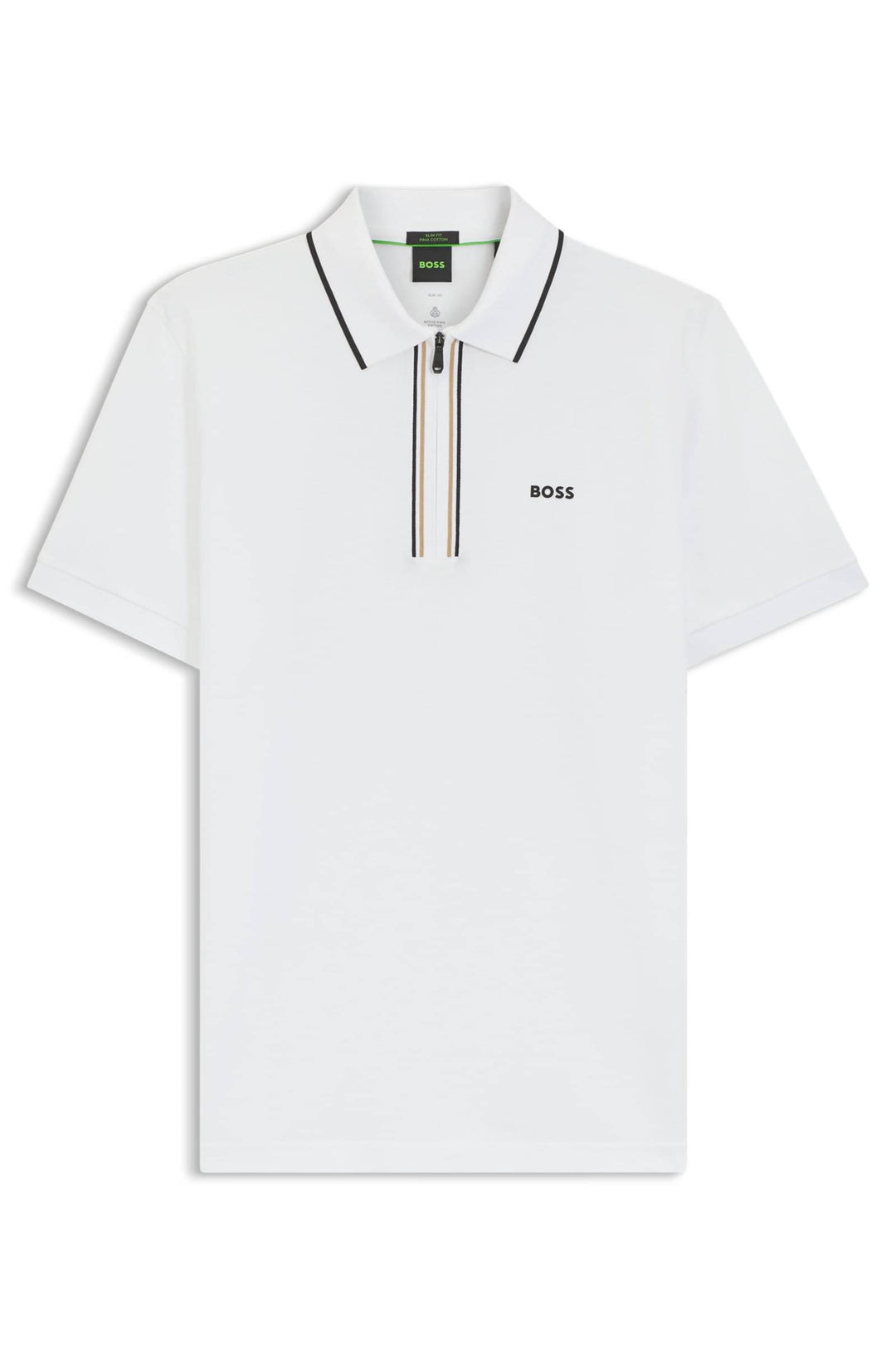 BOSS Polos Slim Fit - PHILIX GOC 50555698- Concorde Fashion#color_white-100