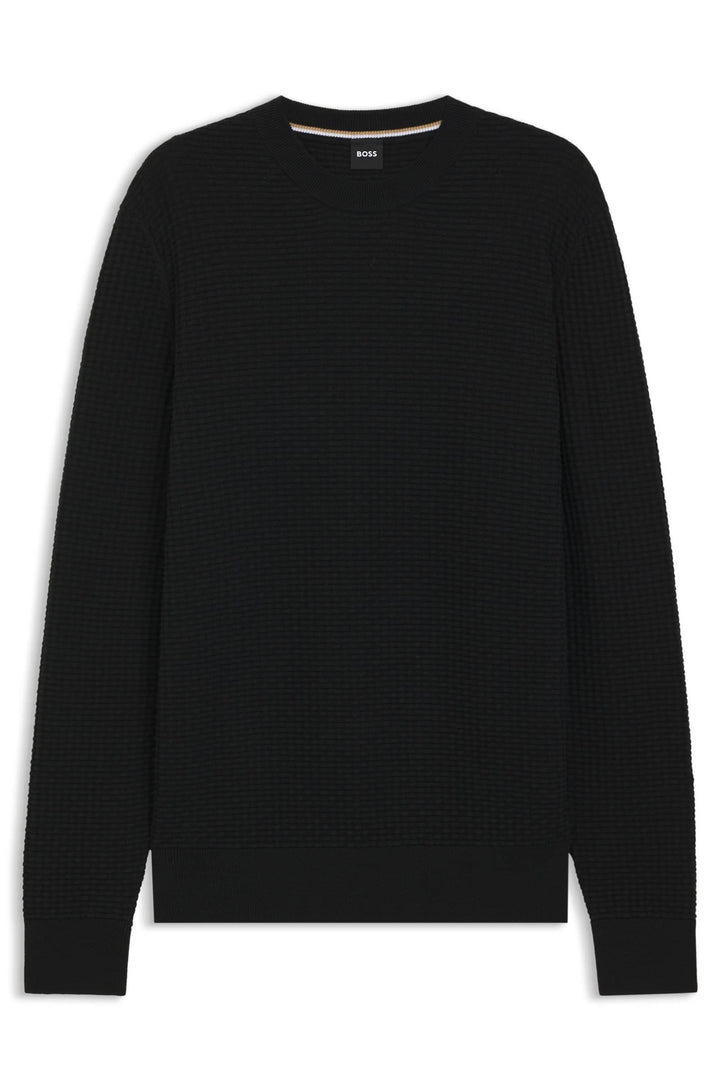 BOSS Sweaters Regular Fit - H-IMBERTO 50545283- Concorde Fashion#color_black-001
