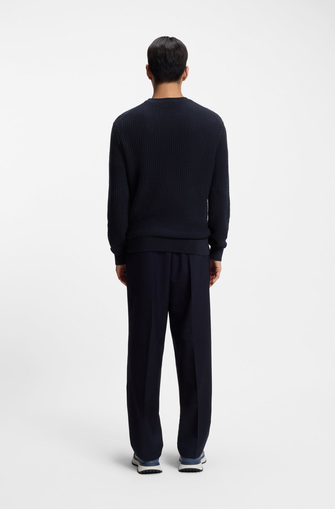 BOSS Sweaters Regular Fit - H-IMBERTO 50545283- Concorde Fashion#color_navy-404