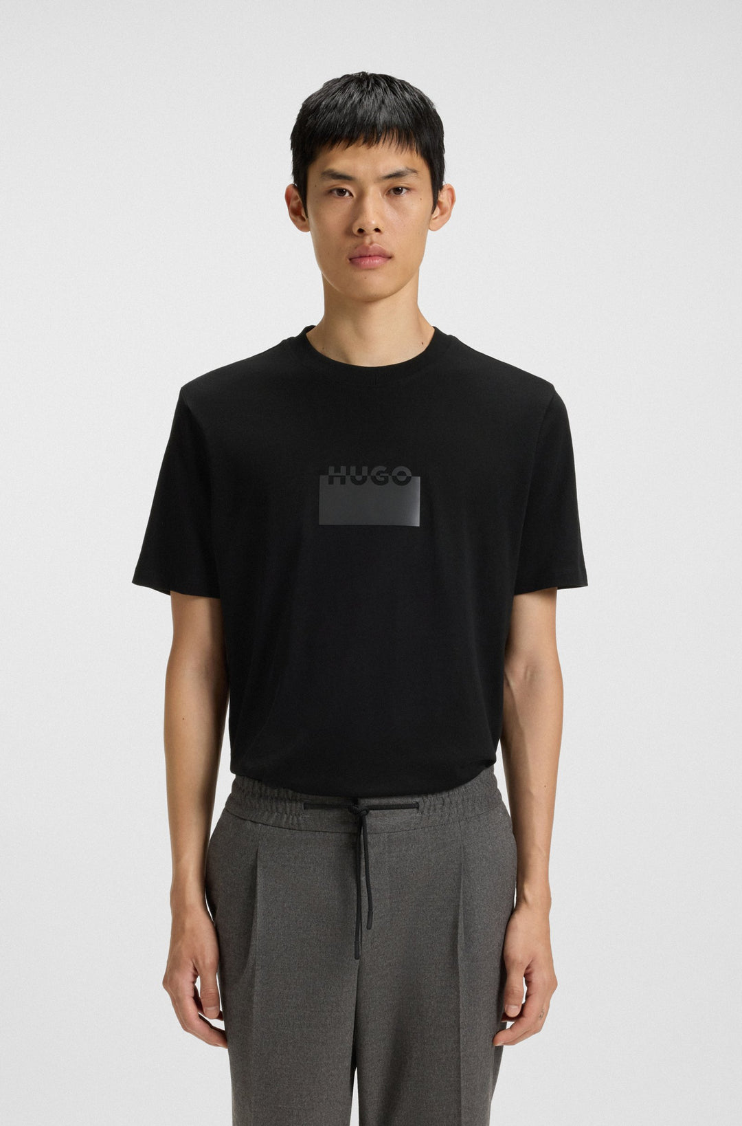 HUGO T-Shirts Regular Fit - DELASTIO 50546867- Concorde Fashion#color_black-001