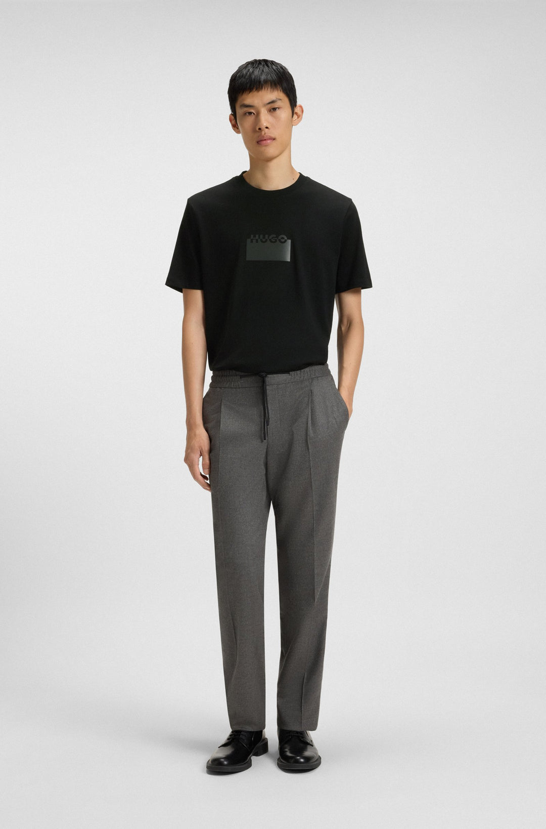 HUGO T-Shirts Regular Fit - DELASTIO 50546867- Concorde Fashion#color_black-001