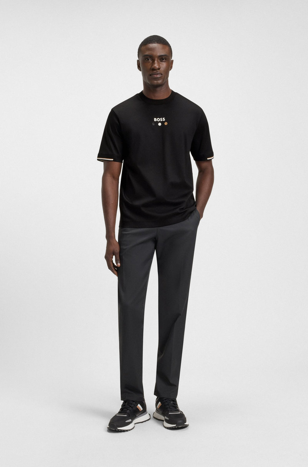 BOSS T-Shirts Regular Fit - TEE BOSS OPEN 25 50545292- Concorde Fashion#color_black-001