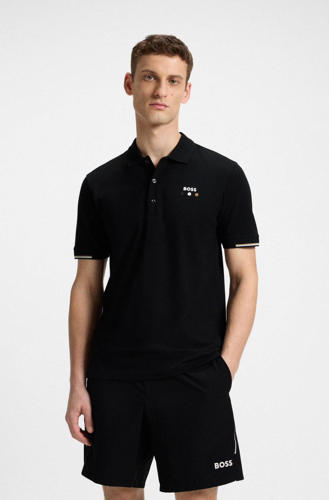 BOSS Polos Regular Fit - PADDY BOSS OPEN 25 50545707- Concorde Fashion#color_black-001