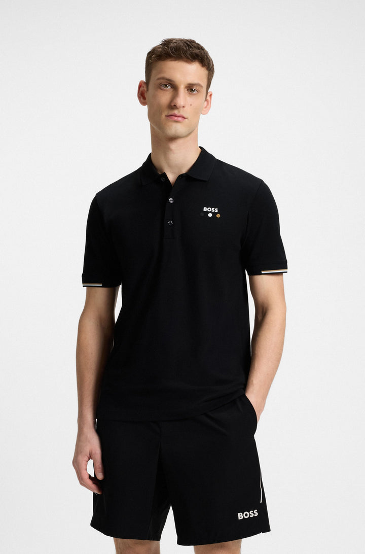 BOSS Polos Regular Fit - PADDY BOSS OPEN 25 50545707- Concorde Fashion#color_black-001