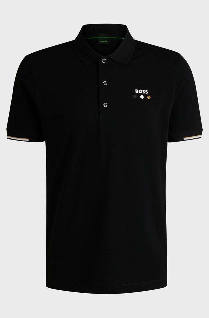 BOSS Polos Regular Fit - PADDY BOSS OPEN 25 50545707- Concorde Fashion#color_black-001