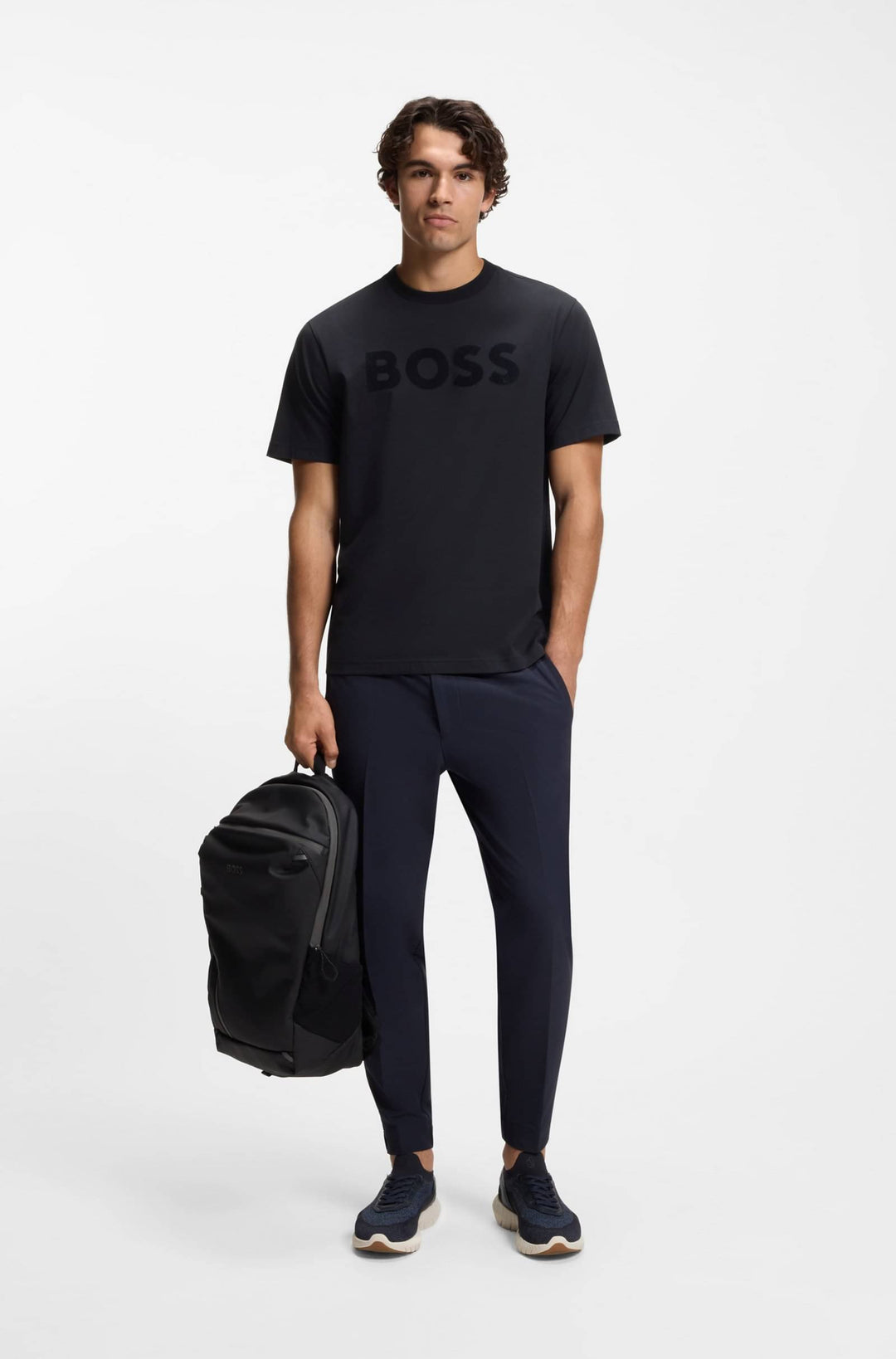 BOSS T-Shirts Relaxed Fit - TS_ICONIC LOGO 50553636- Concorde Fashion#color_navy-402
