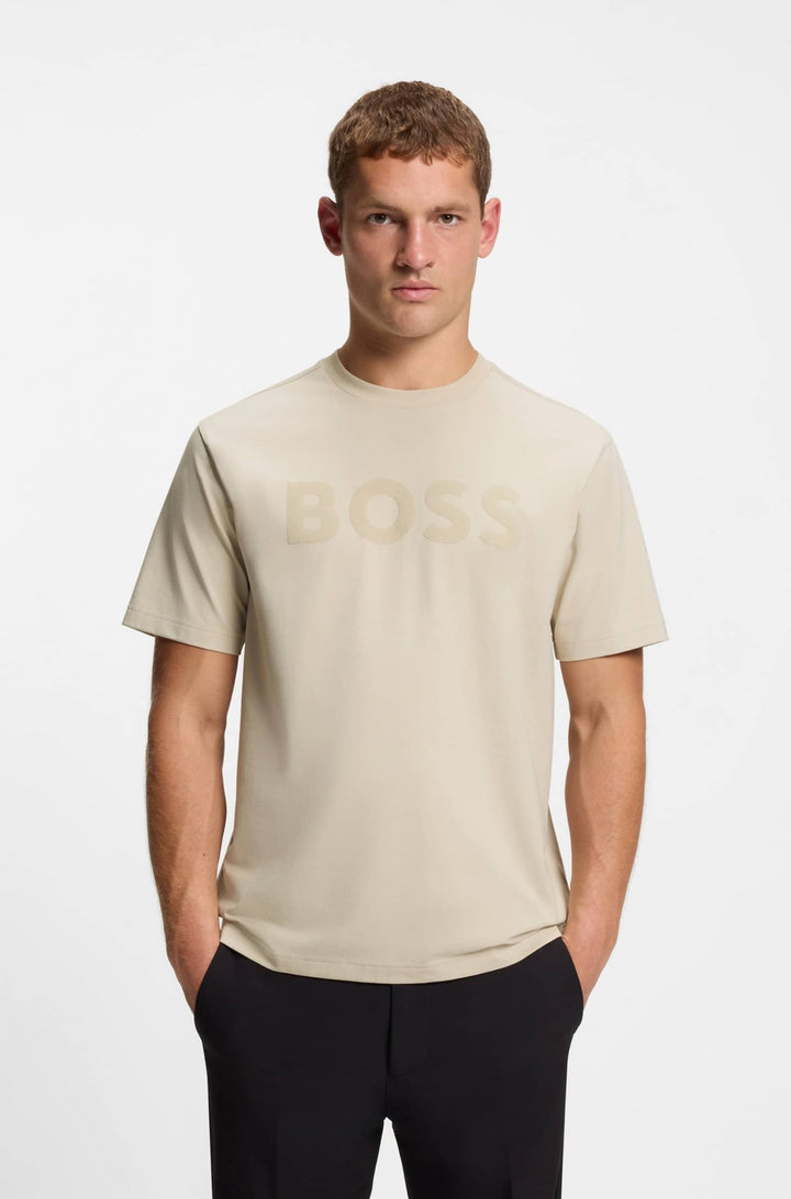 BOSS T-Shirts Relaxed Fit - TS_ICONIC LOGO 50553636- Concorde Fashion#color_beige-272