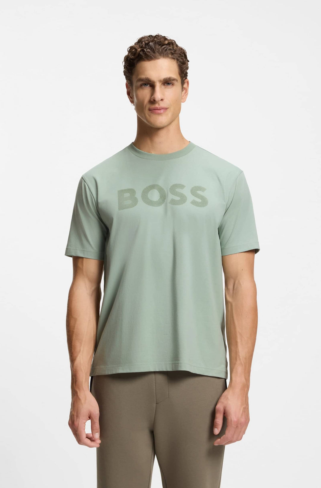 BOSS T-Shirts Relaxed Fit - TS_ICONIC LOGO 50553636- Concorde Fashion#color_green-357