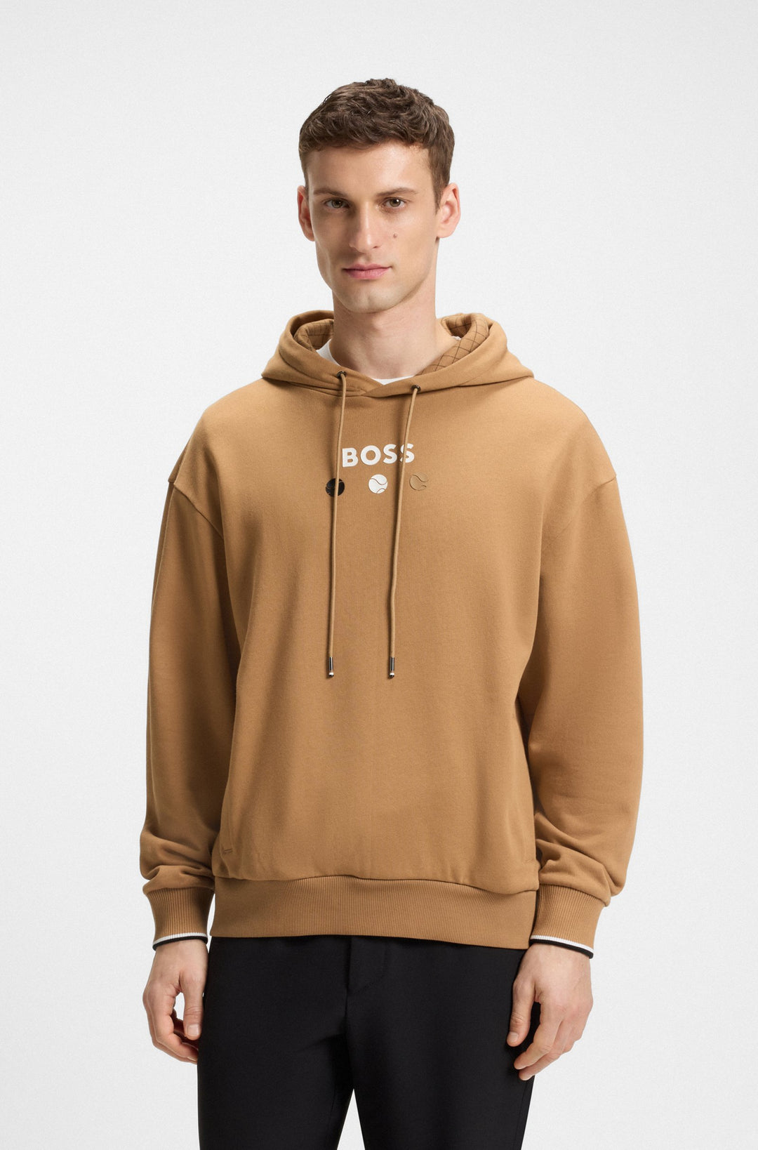 BOSS Hoodies Regular Fit - HOODIE BOSS OPEN 25 50545708- Concorde Fashion#color_beige-260