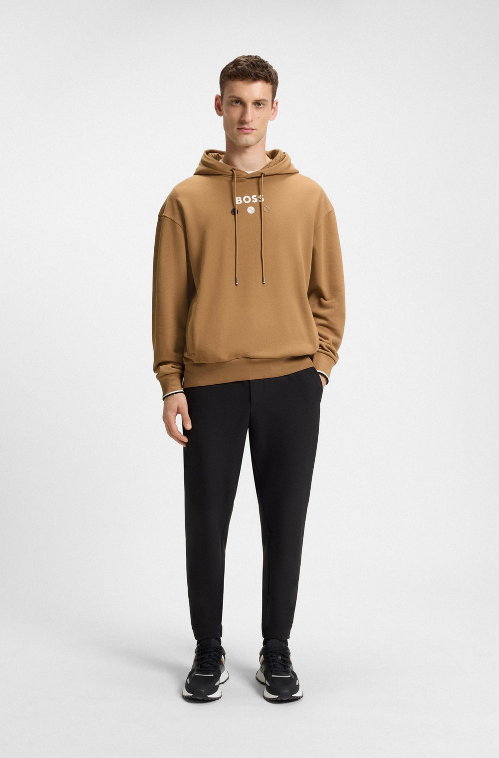 BOSS Hoodies Regular Fit - HOODIE BOSS OPEN 25 50545708- Concorde Fashion#color_beige-260
