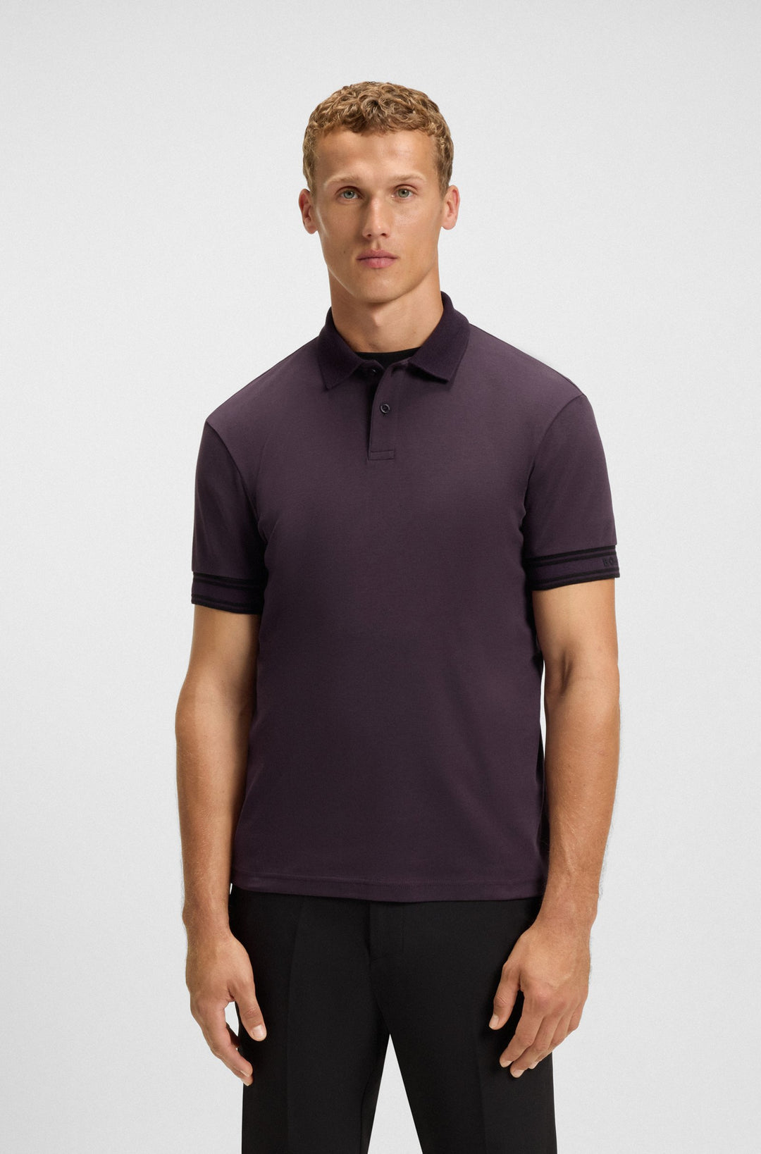 BOSS Polos Slim Fit - POLO ZONE 50544448- Concorde Fashion#color_purple-517