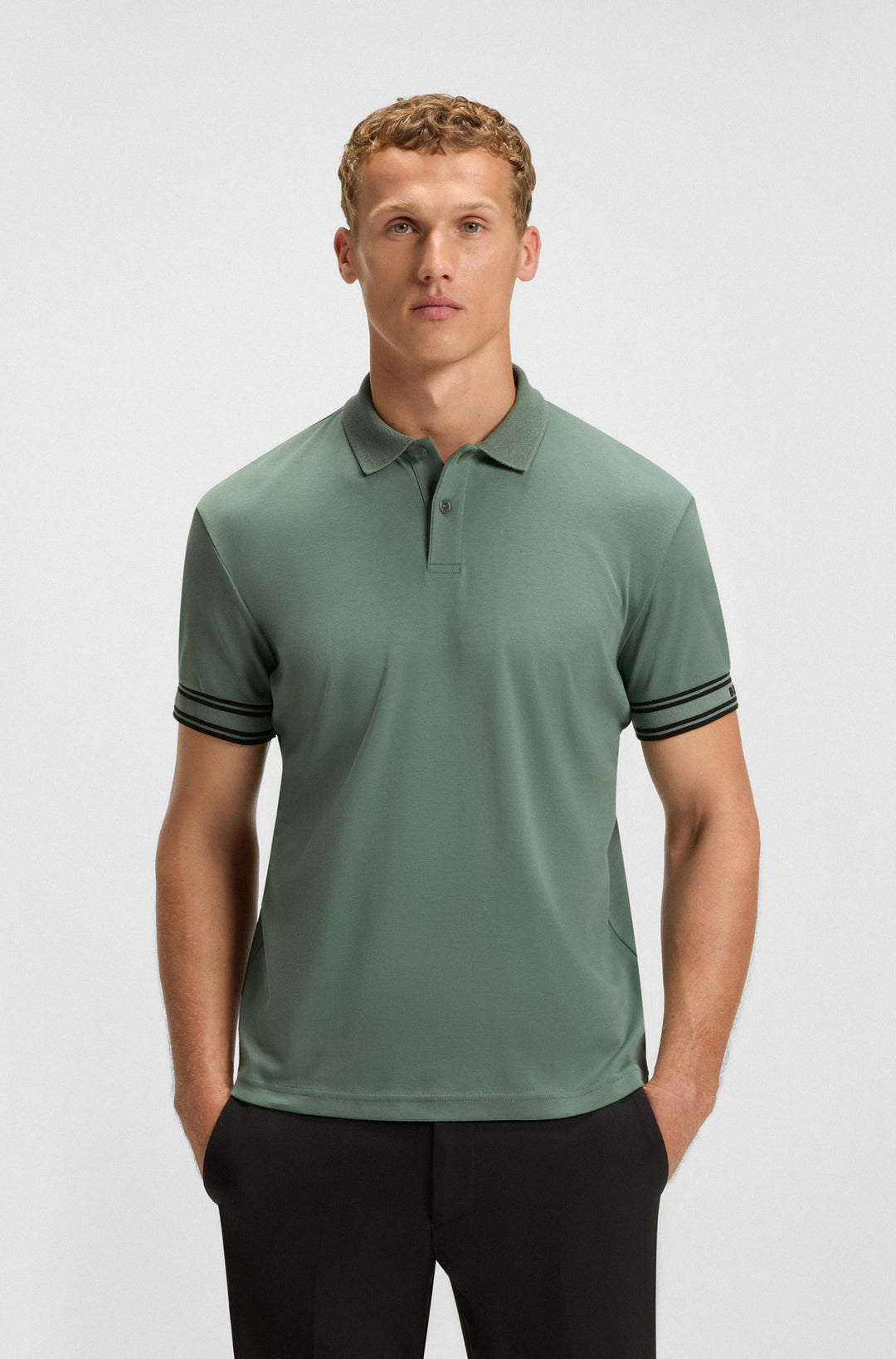 BOSS Polos Slim Fit - POLO ZONE 50544448- Concorde Fashion#color_green-358