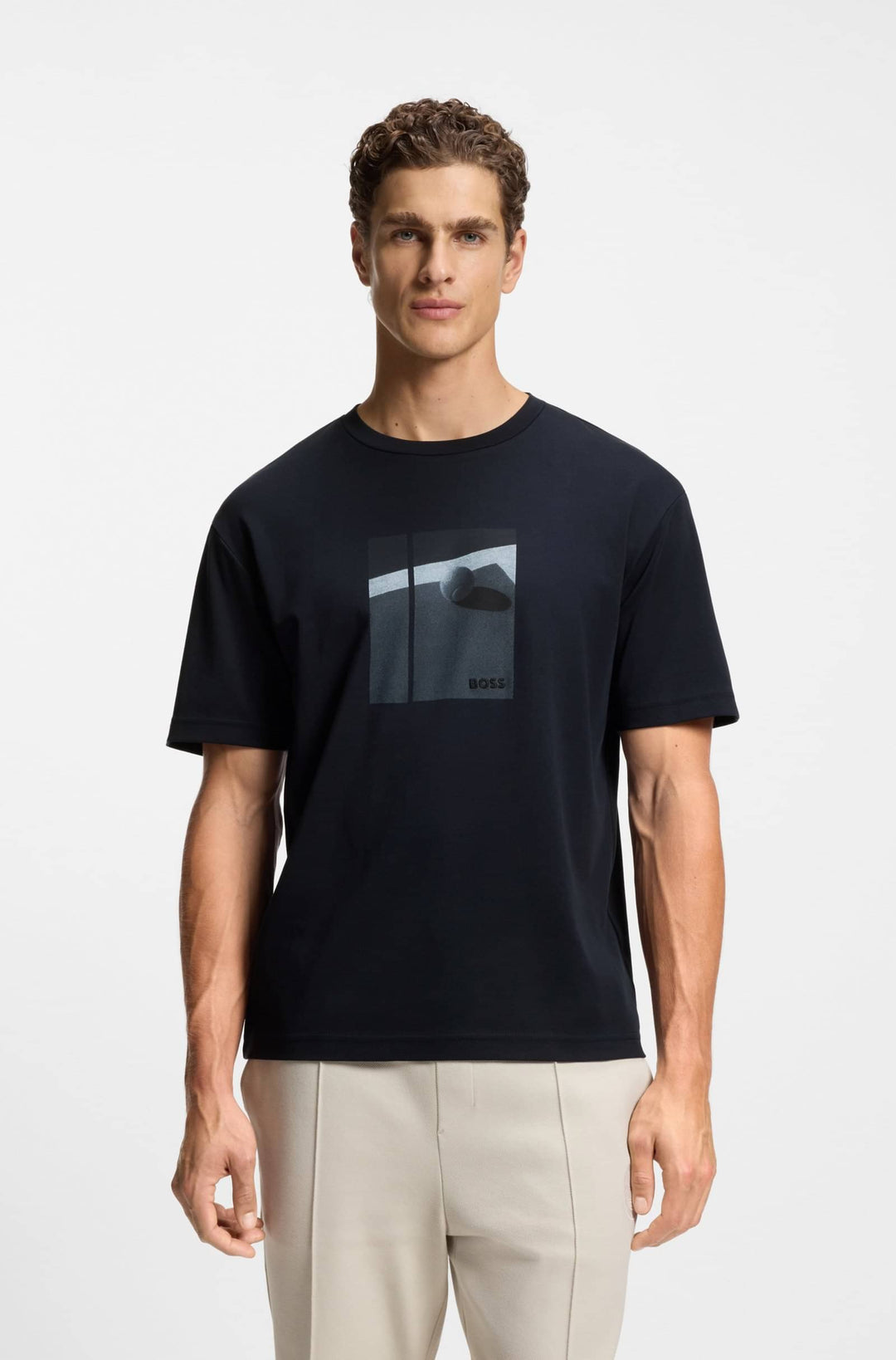 BOSS T-Shirts Regular Fit - TS_JOIN RELAXED GRX 50554365- Concorde Fashion#color_navy-402