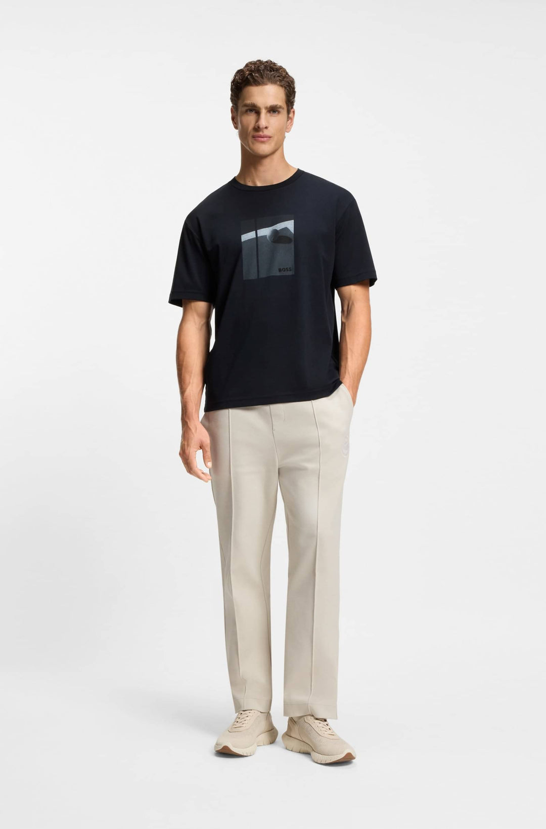 BOSS T-Shirts Regular Fit - TS_JOIN RELAXED GRX 50554365- Concorde Fashion#color_navy-402