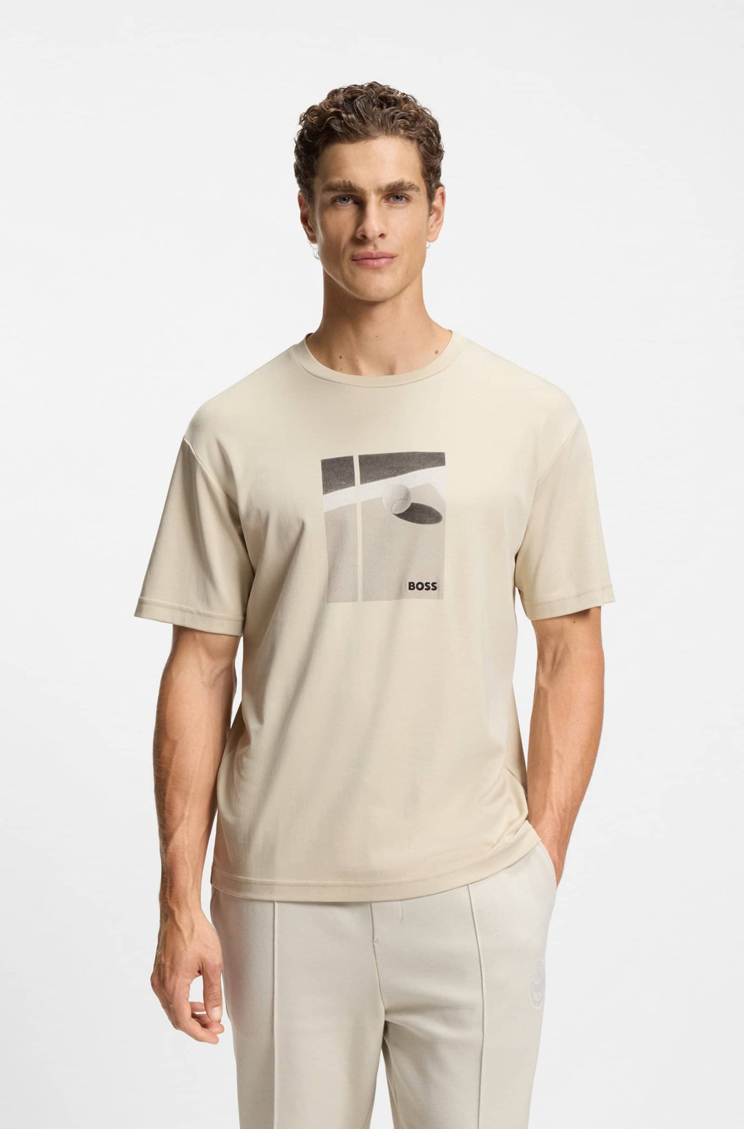 BOSS T-Shirts Regular Fit - TS_JOIN RELAXED GRX 50554365- Concorde Fashion#color_beige-272