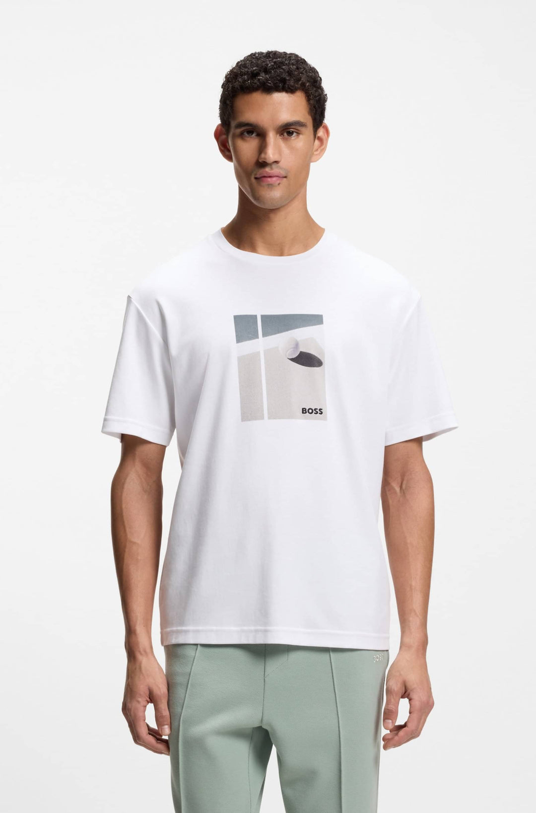 BOSS T-Shirts Regular Fit - TS_JOIN RELAXED GRX 50554365- Concorde Fashion#color_white-100