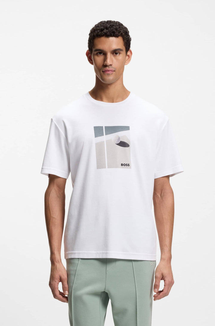 BOSS T-Shirts Regular Fit - TS_JOIN RELAXED GRX 50554365- Concorde Fashion#color_white-100