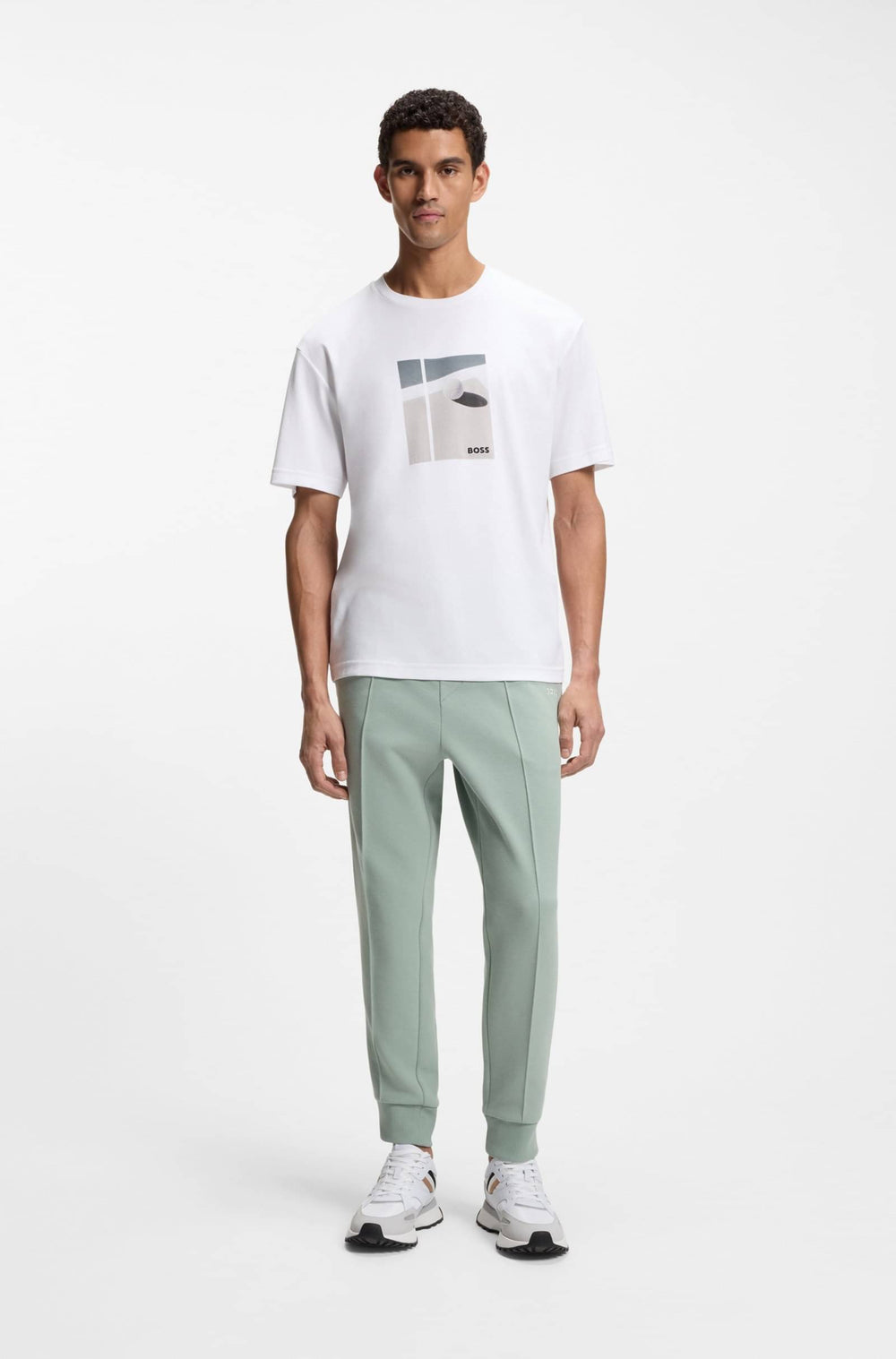 BOSS T-Shirts Regular Fit - TS_JOIN RELAXED GRX 50554365- Concorde Fashion#color_white-100