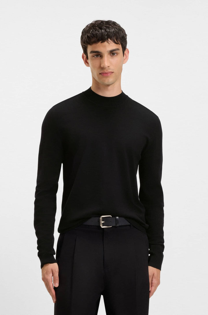 HUGO Sweaters Slim Fit - SAN MARC-CV 50546856- Concorde Fashion#color_black-001