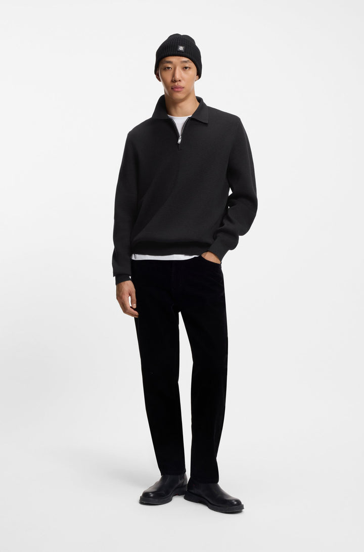 HUGO Sweaters Relaxed Fit - SAN PAULEY-C 50546871- Concorde Fashion#color_black-001