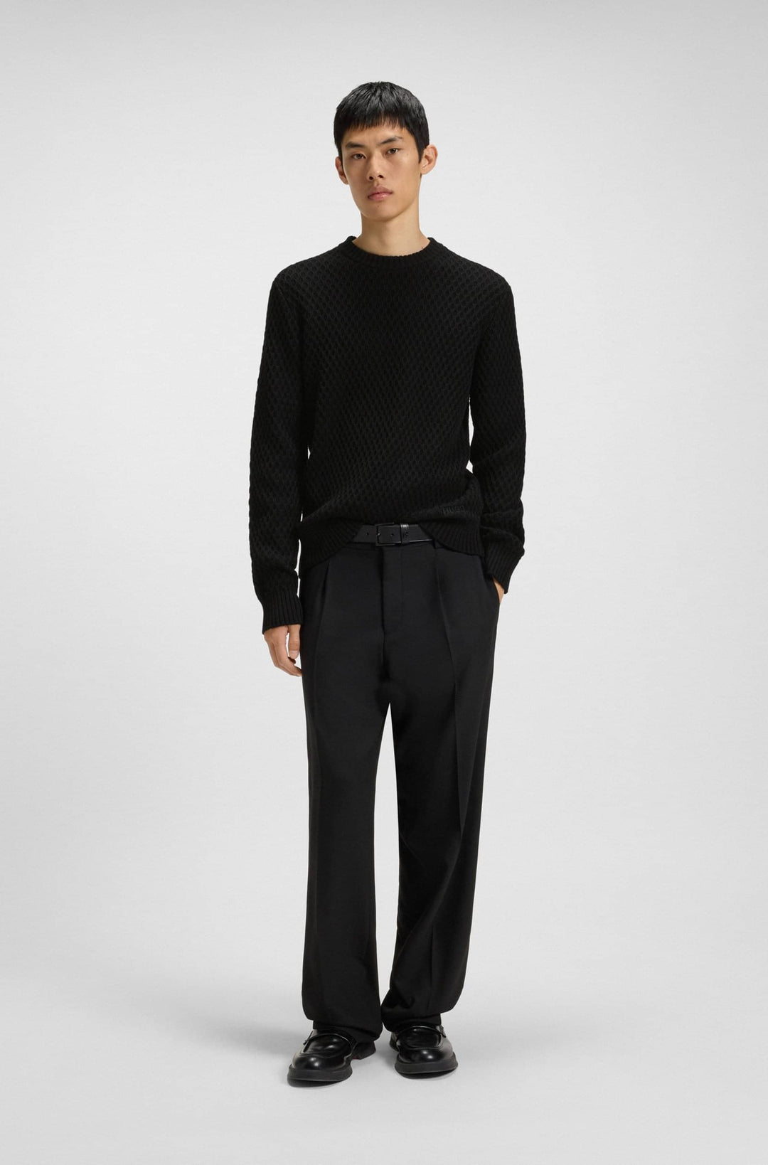 HUGO Sweaters Regular Fit - SYER 50546995- Concorde Fashion#color_black-001