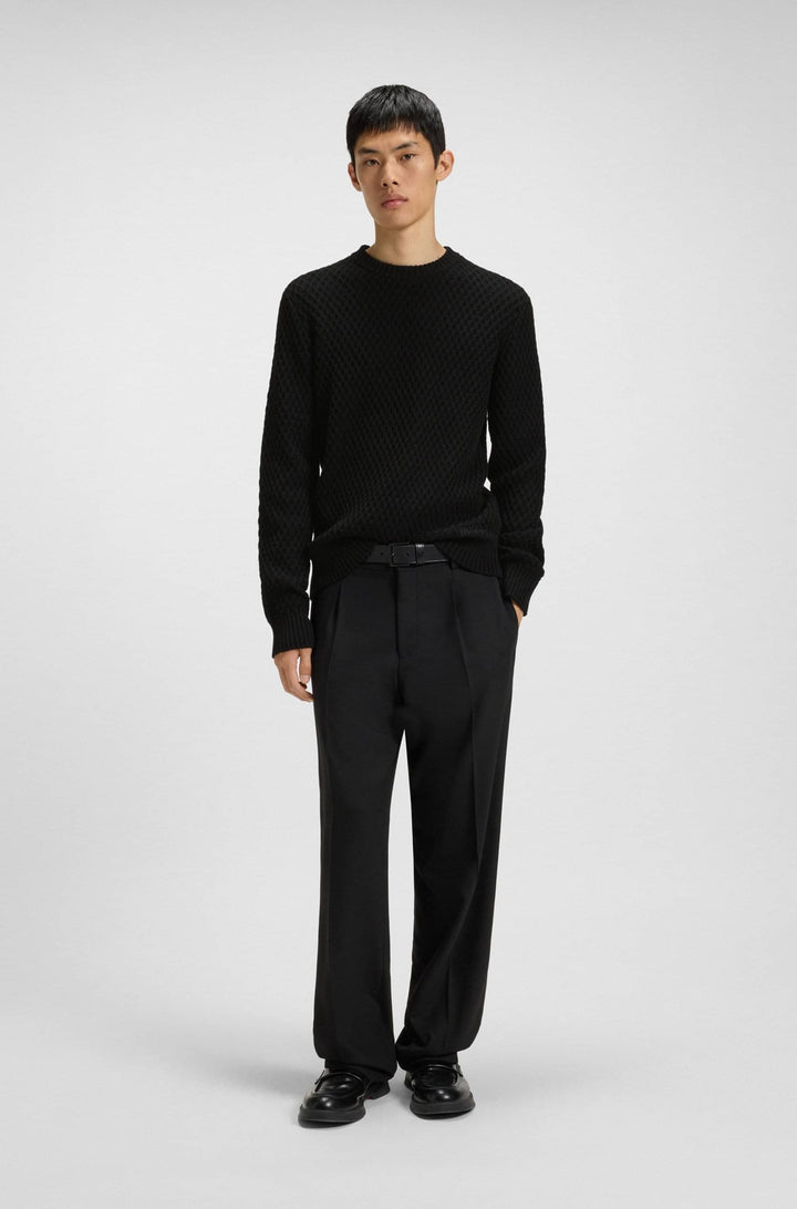 HUGO Sweaters Regular Fit - SYER 50546995- Concorde Fashion#color_black-001