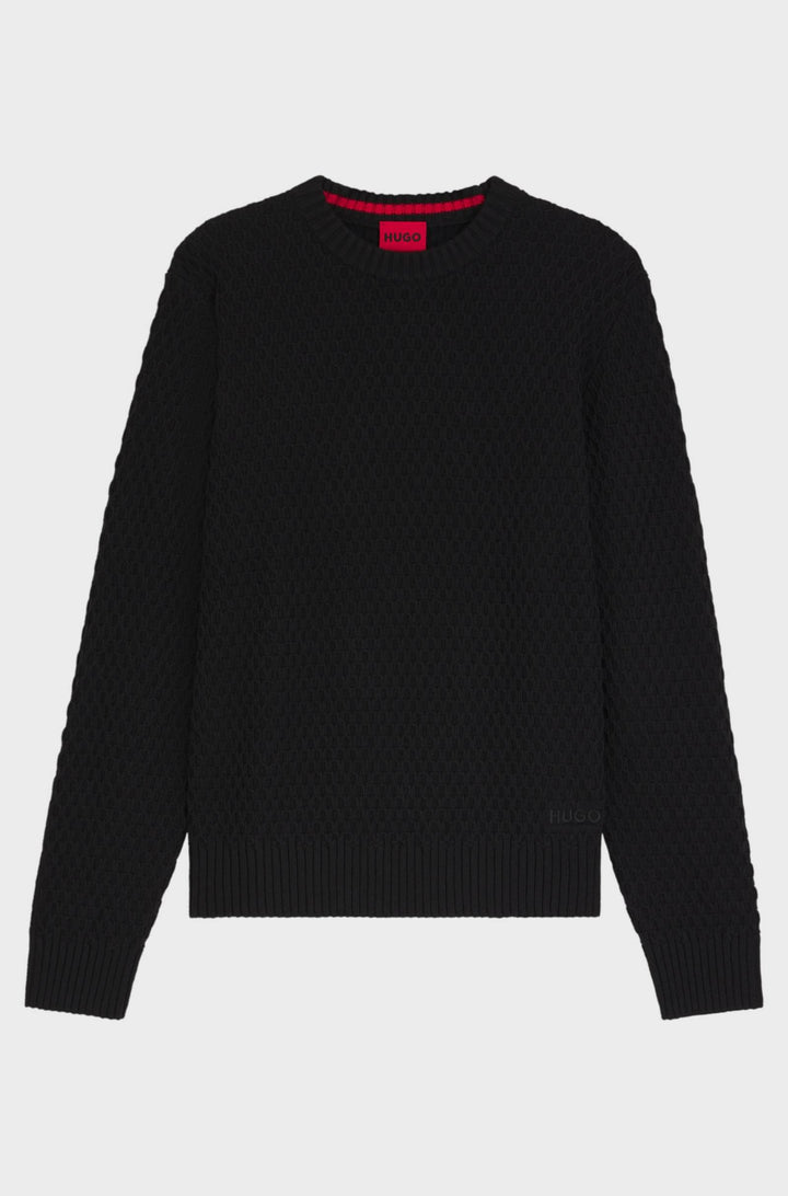 HUGO Sweaters Regular Fit - SYER 50546995- Concorde Fashion#color_black-001