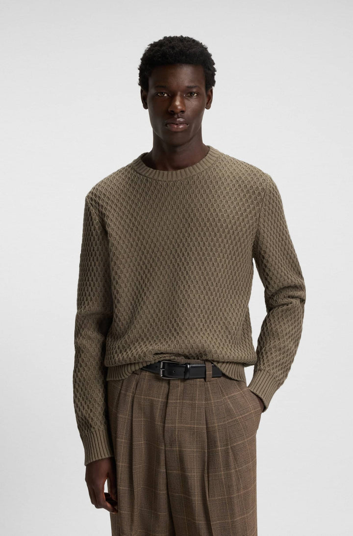 HUGO Sweaters Regular Fit - SYER 50546995- Concorde Fashion#color_grey-032