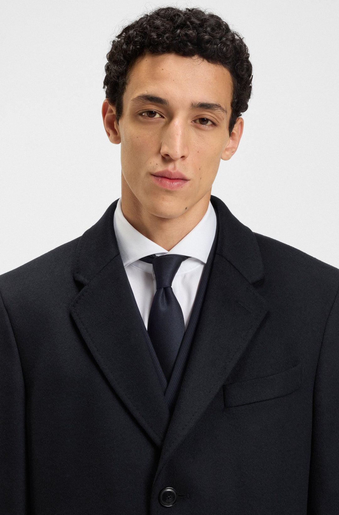 BOSS Coats Slim Fit - H-HYDE-254 50549187- Concorde Fashion#color_navy-404