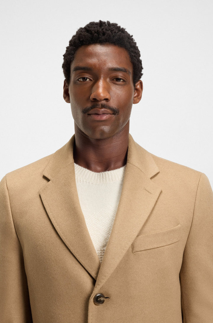BOSS Coats Slim Fit - H-HYDE-254 50549187- Concorde Fashion#color_beige-260