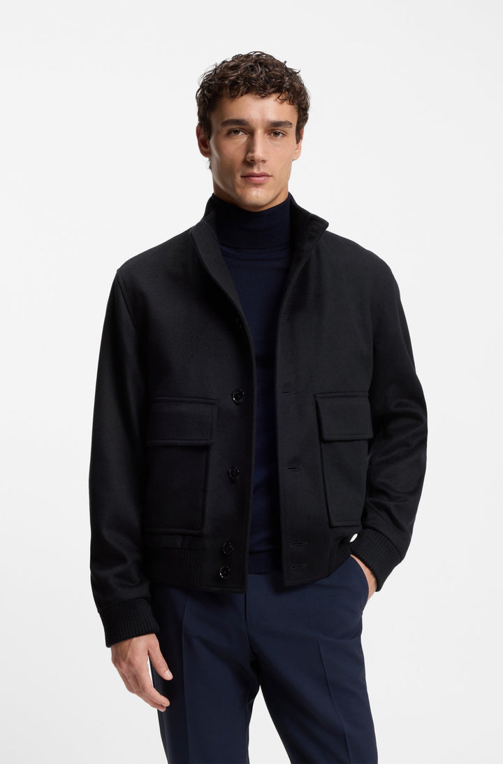 BOSS Coats Regular Fit - H-CHARLY-SU-254 50551091- Concorde Fashion#color_navy-404