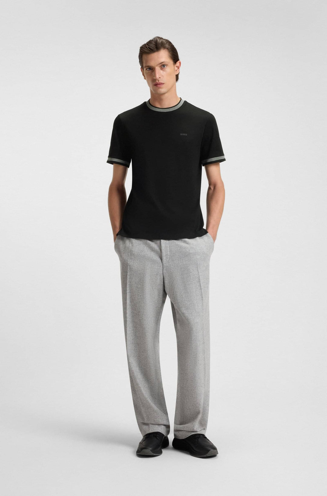 BOSS T-Shirts Slim Fit - H-TESSLER 200 50543858- Concorde Fashion#color_black-002