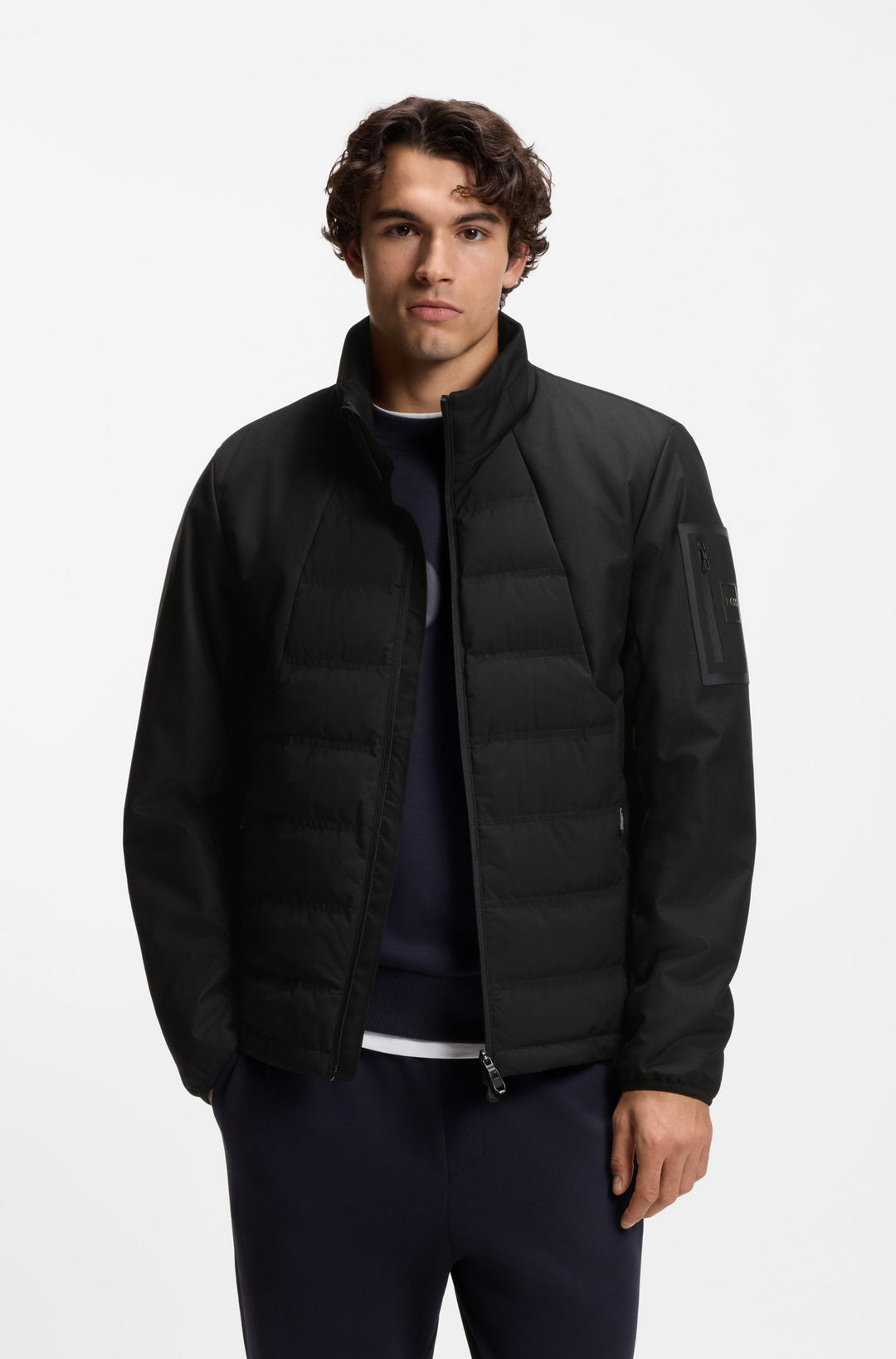 BOSS Casual Jackets Regular Fit - OW_T-DOWN JT 1 50552084- Concorde Fashion#color_black-001