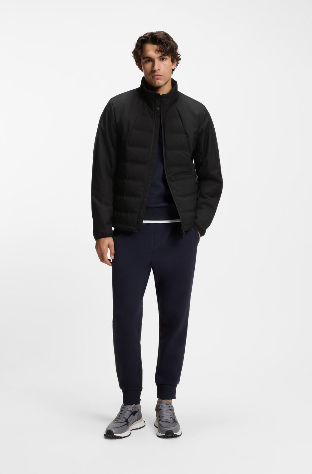 BOSS Casual Jackets Regular Fit - OW_T-DOWN JT 1 50552084- Concorde Fashion#color_black-001