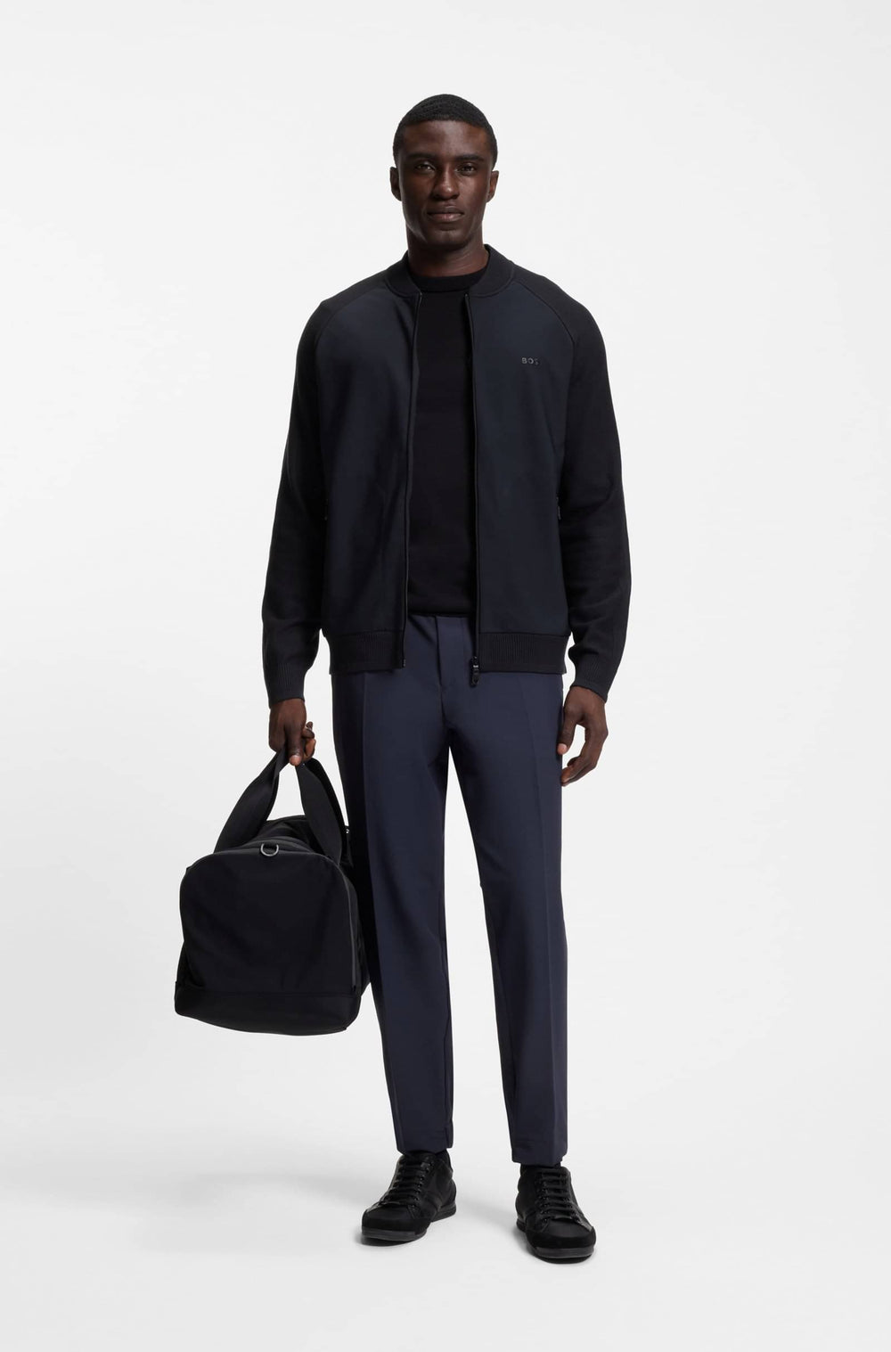 BOSS Sweaters Regular Fit - KN_CIVIC HY 50547490- Concorde Fashion#color_navy-402