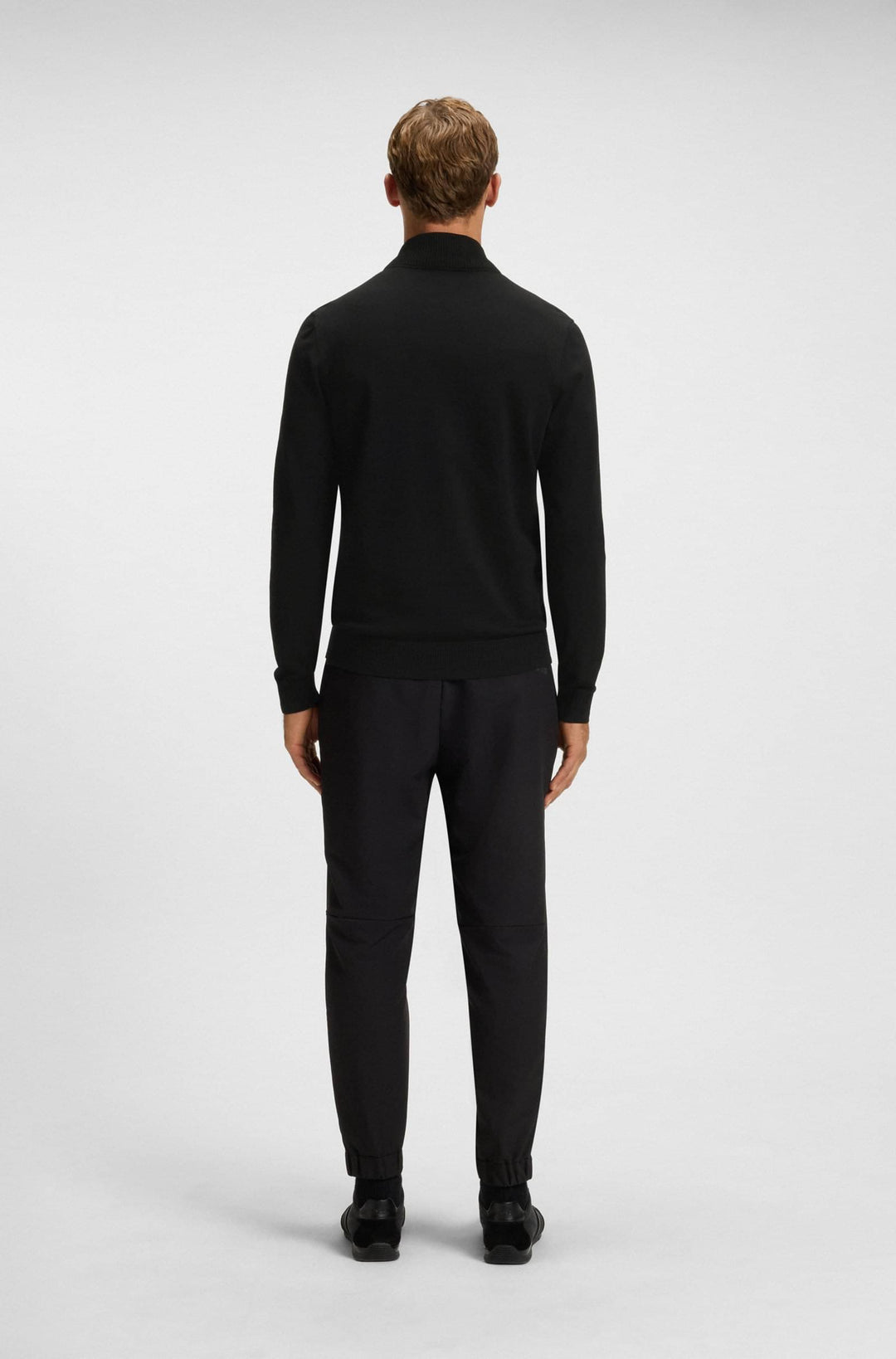 BOSS Sweaters Regular Fit - KN_LEAGUE FZ 50547505- Concorde Fashion#color_black-001