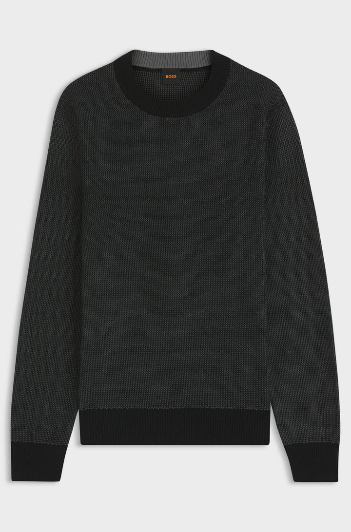 BOSS Sweaters Regular Fit - KLAPOK 50548673- Concorde Fashion#color_black-001