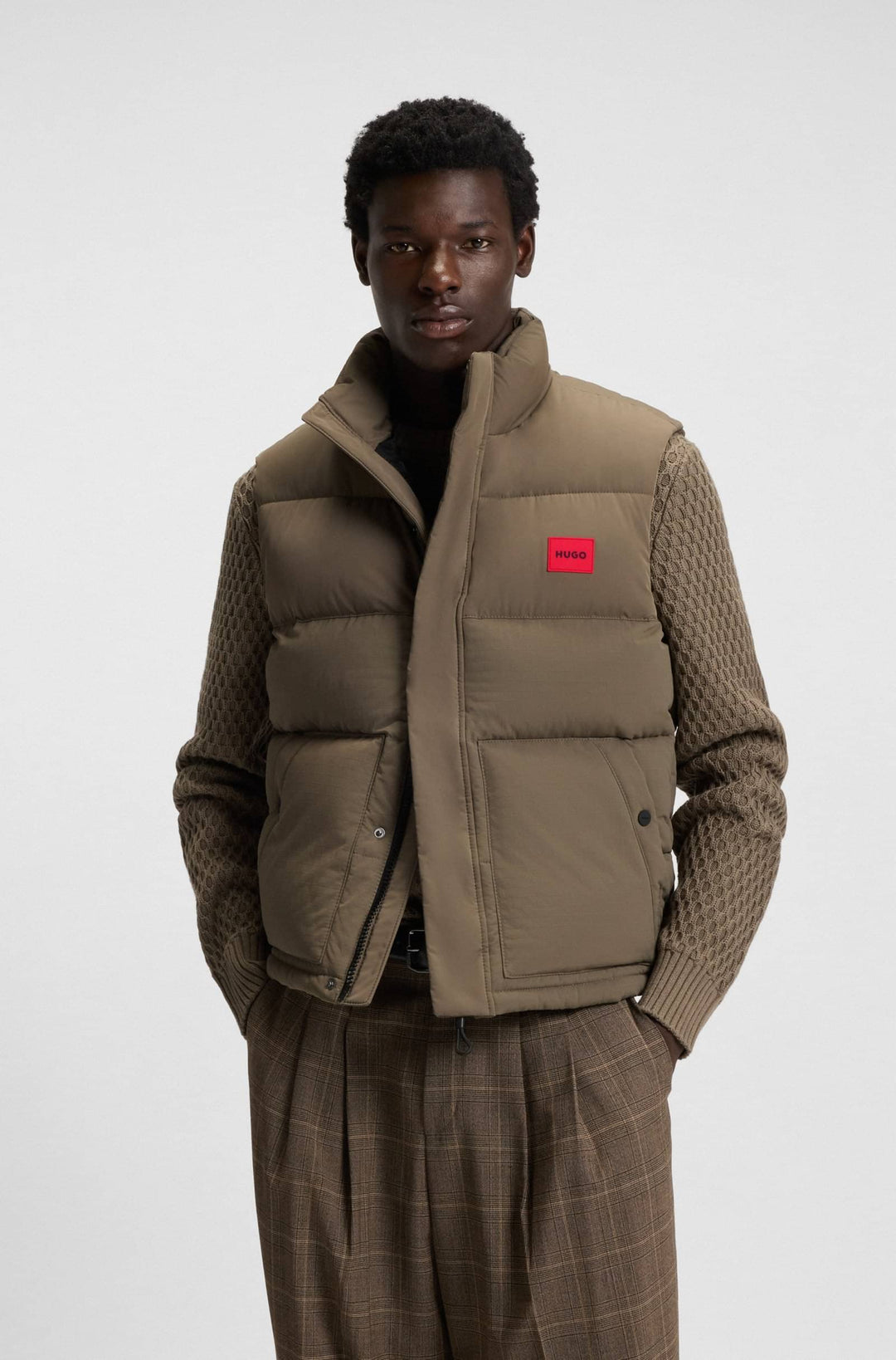 HUGO Vests Regular Fit - BALTINO2541 50549787- Concorde Fashion#color_grey-032