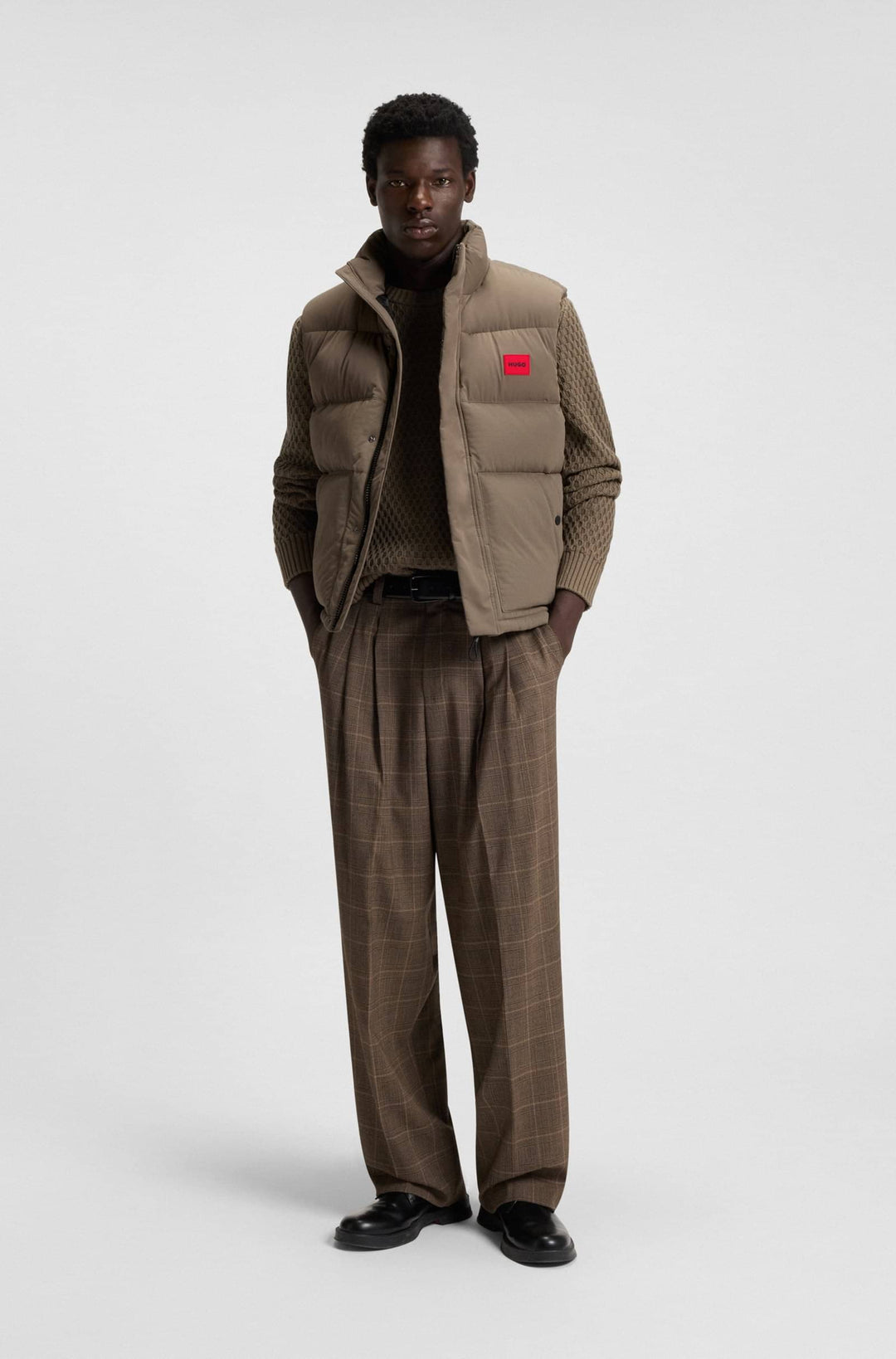 HUGO Vests Regular Fit - BALTINO2541 50549787- Concorde Fashion#color_grey-032