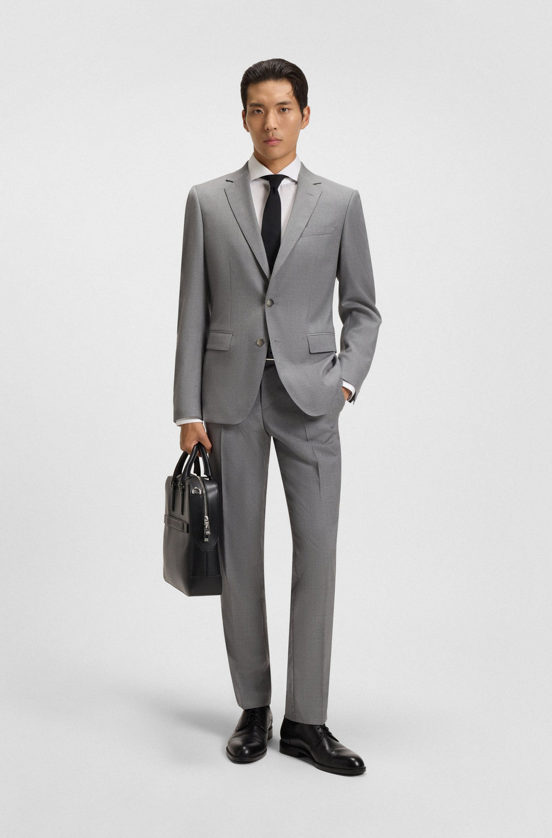 BOSS Formal Shirts Slim Fit - H-HANK-SPR-B1-C1-253 50550925- Concorde Fashion#color_white-100