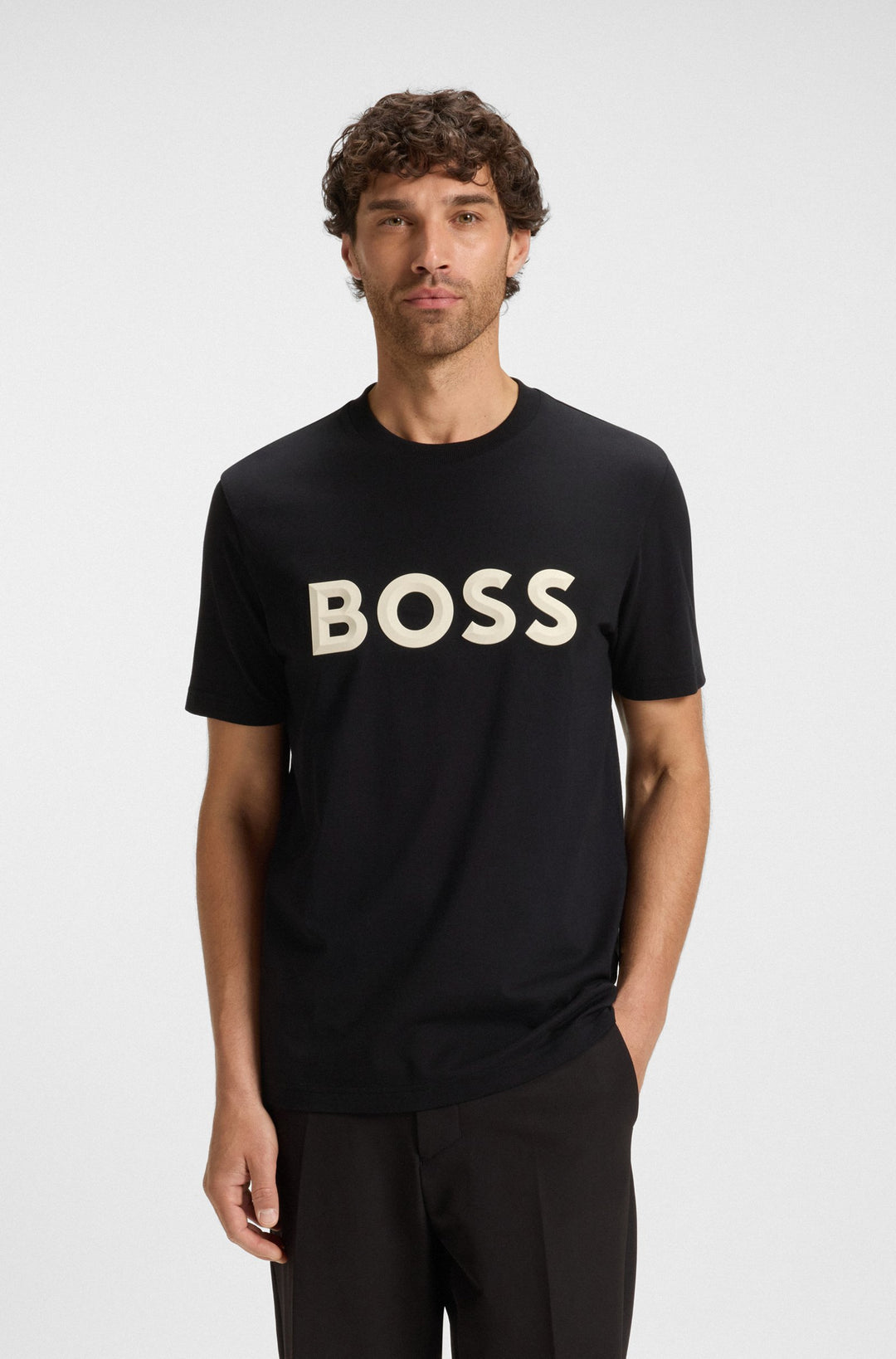 BOSS T-Shirts Regular Fit - TEE ICONIC ZONE 50548411- Concorde Fashion#color_black-001