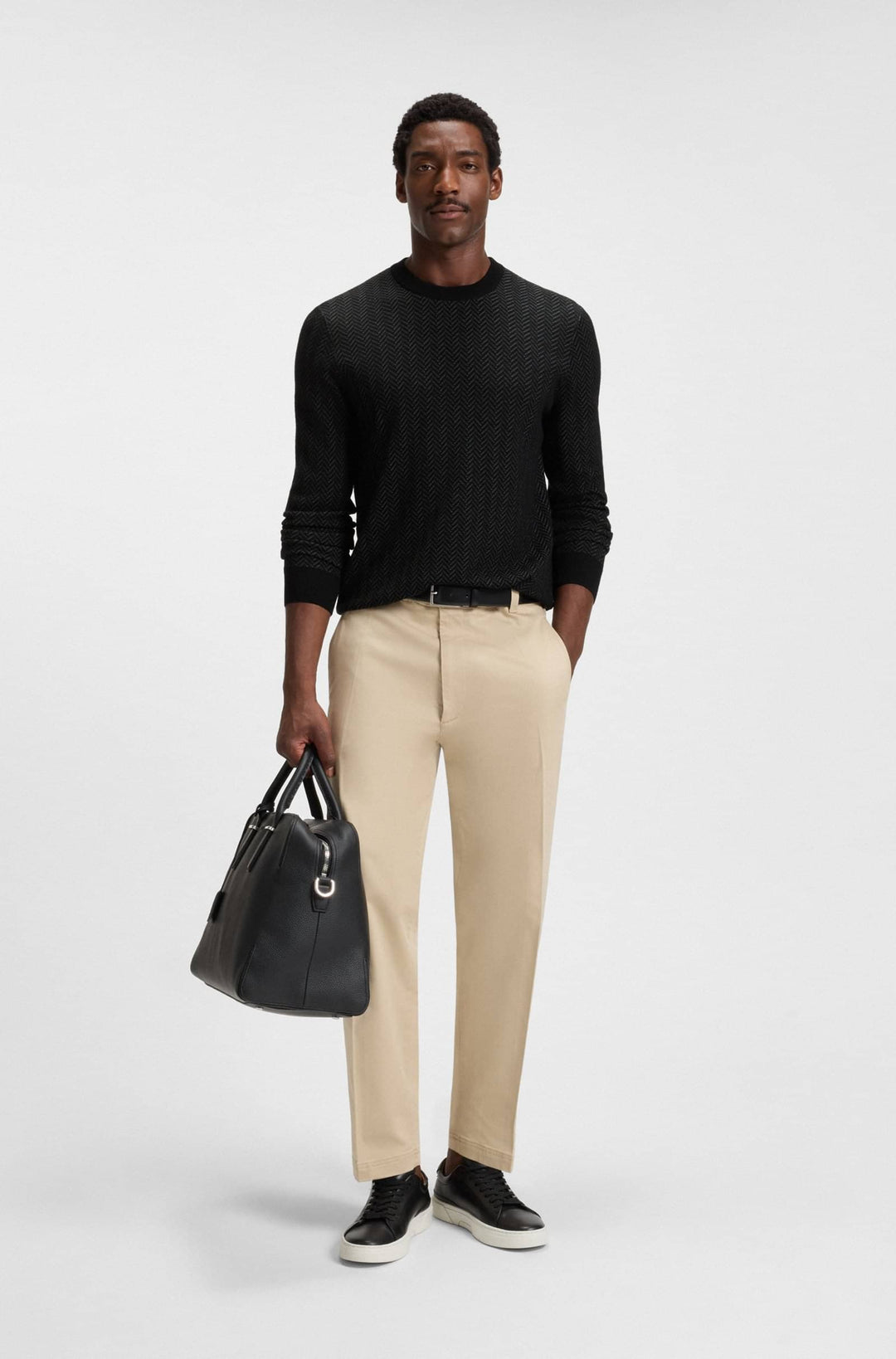 BOSS Sweaters Regular Fit - H-HABITO 50549985- Concorde Fashion#color_black-001