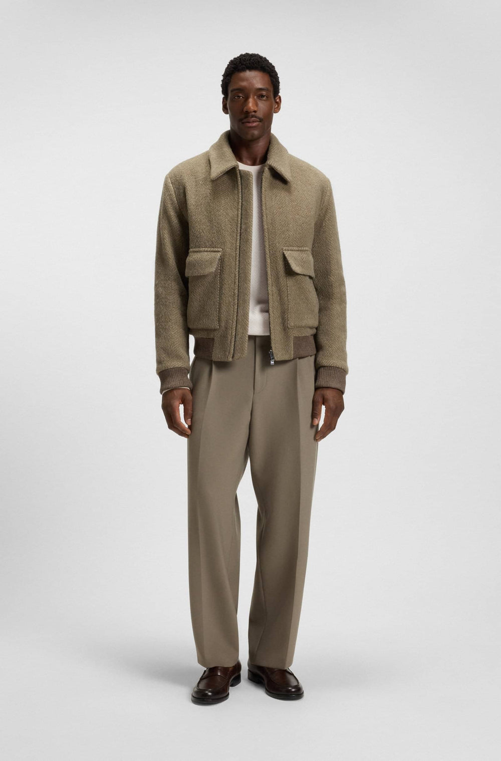 BOSS Sweaters Regular Fit - H-HABITO 50549985- Concorde Fashion#color_white-131