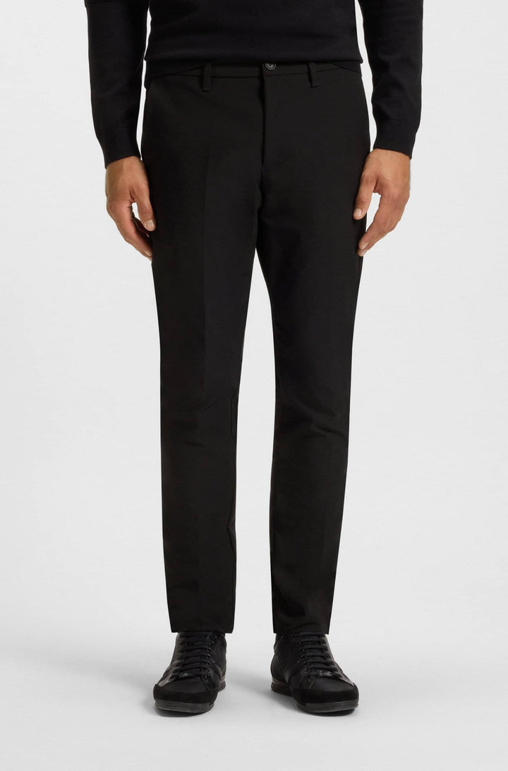 BOSS Trousers  - T_COMMUTER-SLIMTEKCO 50544245- Concorde Fashion#color_black-001