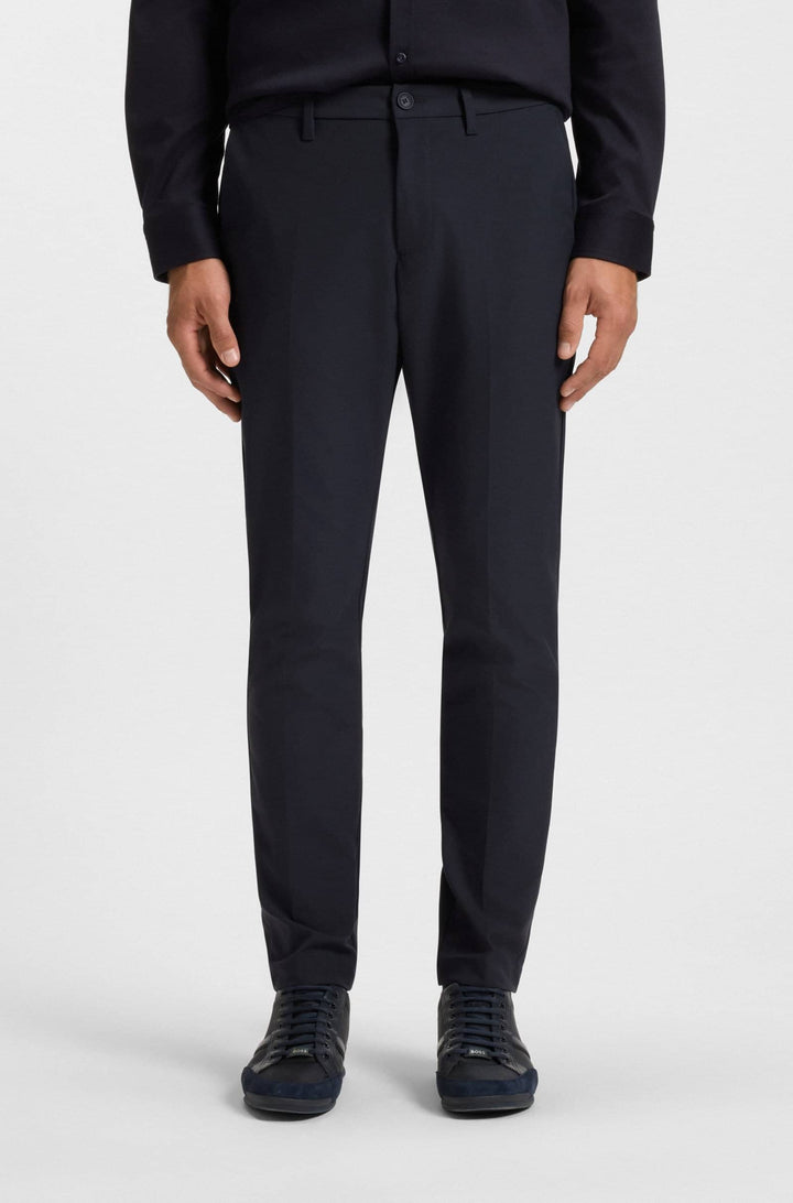 BOSS Trousers  - T_COMMUTER-SLIMTEKCO 50544245- Concorde Fashion#color_navy-402