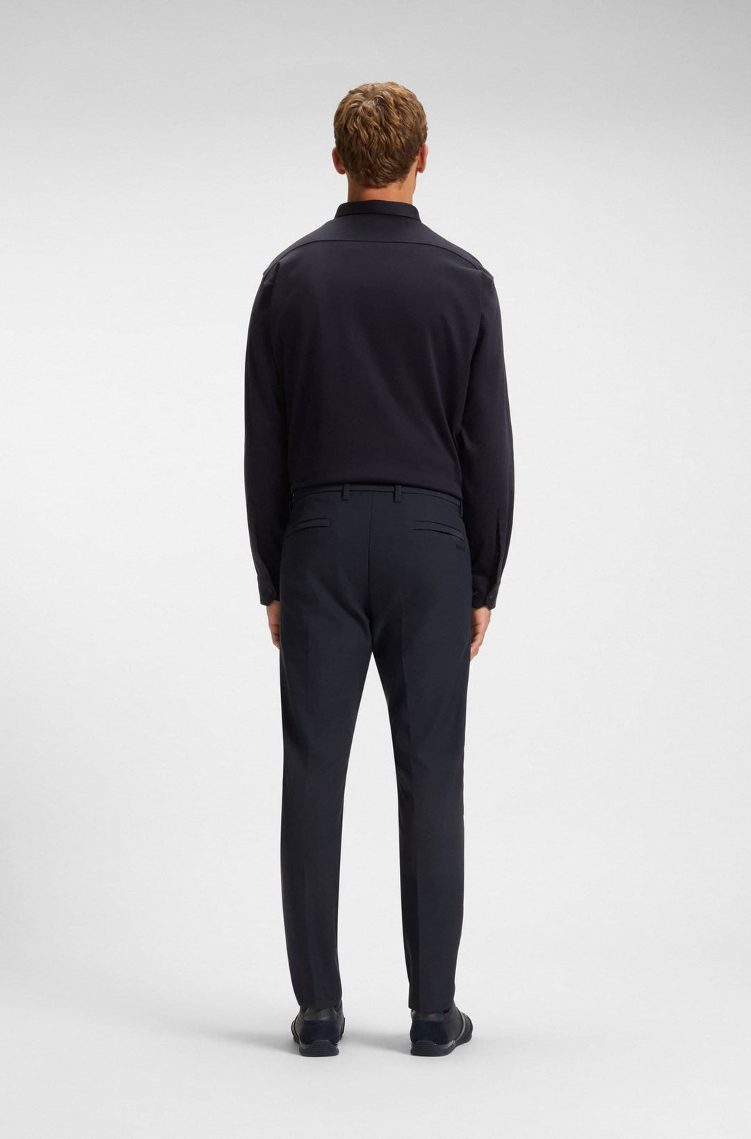 BOSS Trousers  - T_COMMUTER-SLIMTEKCO 50544245- Concorde Fashion#color_navy-402